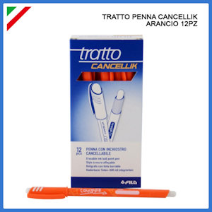 PENNA CANCELLABILE TRATTO CANCELLIK ARANCIO  pezzi 12