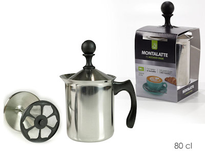 SHAKER IN ACCIAIO PER CAPPUCCINO 0,8 LITRI 727143 GENERAL