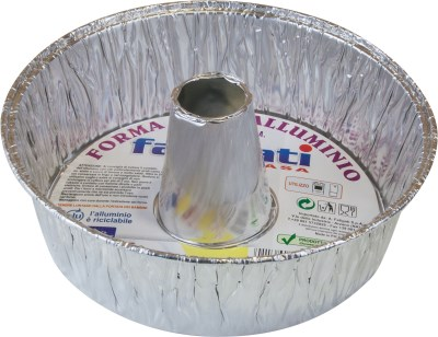 STAMPO FORMA BABA' CON CONO IN ALLUMINIO CM.D.19,8xH.6 FATIGATI