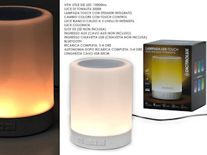 LAMPADA CON CASSA ACUSTICA INTERGRATA BLUETOOT 802400 GENERAL