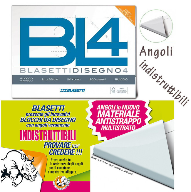 BLOCCO DISEGNO BLASETTI BL4 24x33 20ff. LISCIO