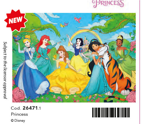 PUZZLE 60 MAXI PRINCIPESSE 26471 CLEMENTONI