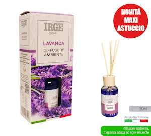 DEODORANTE AMBIENTE LIQUIDO CON BASTONCINI 30 ML. LAVANDA IRGE