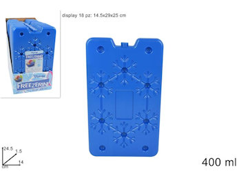 FRIGO PASSIVO SOLO PIASTRA GHIACCIO TAVOLETTA T.400 PER FRIGO PASSIVO BLU
