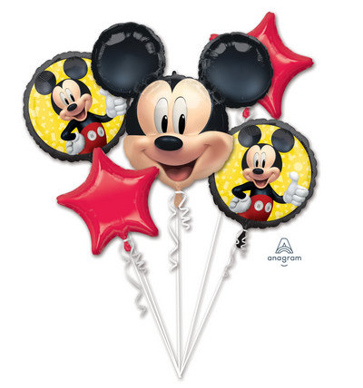 MICKEY BOUQUET PALLONCINI IN MYLAR 5PZ. BIGIEMME