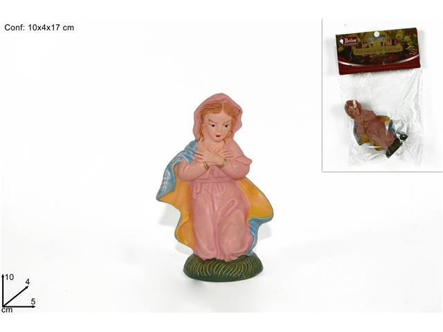 BLISTER MADONNA IN RESINA CM.10 ANTICHIZZATA DUESSE