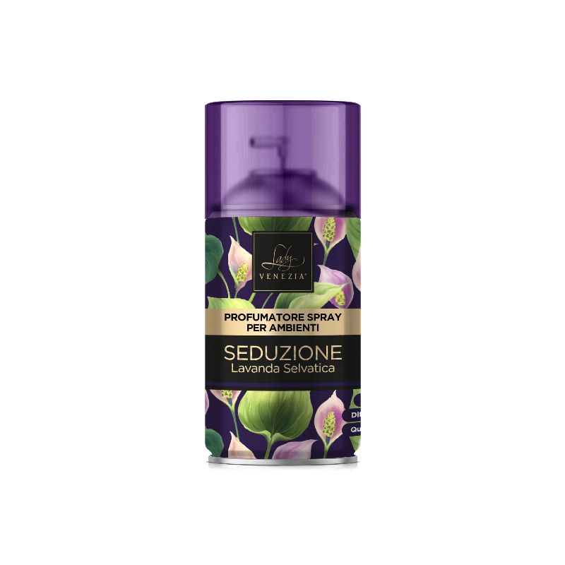 DEODORANTE AMBIENTE SPRAY RICARICA 250ML. LADY VENEZIA SEDUZIONE LAVANDA SELVATC