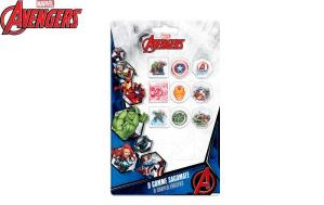 AVENGERS KIT GOMME SAGOMATE 9PZ. SU BLISTER EOLD.