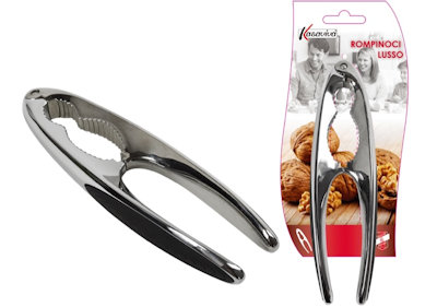 UTENSILE SCHIACCIANOCI IN METALLO LUSSO SU BLISTER KASAVIVA