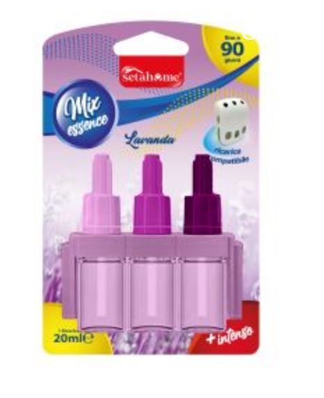 DEODORANTE AMBIENTE RICARICA PER DIFFUSORE 3 ENTRATE 20ML. LAVANDA SETABLU