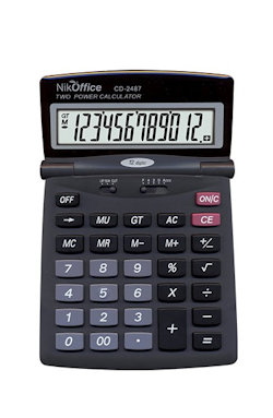 CALCOLATRICE 12 CIFRE CD-2487 NIKOFFICE