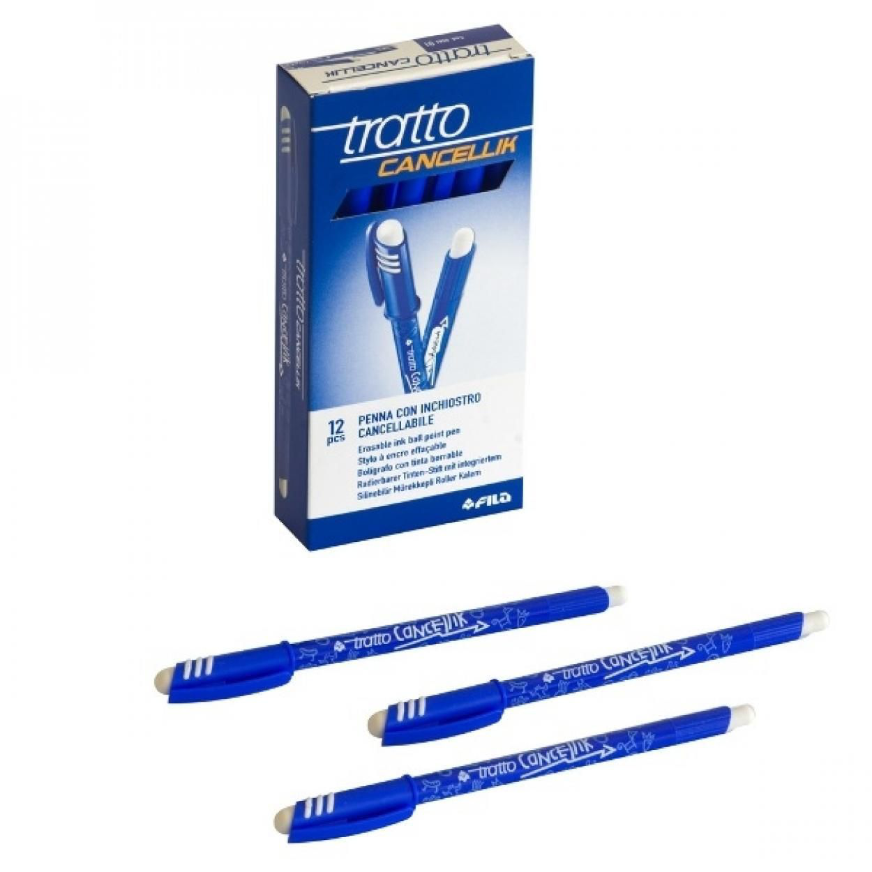 PENNA CANCELLABILE TRATTO CANCELLIK BLU  pezzi 12