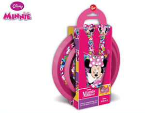 MINNIE KIT 5PZ. PIATTI BICCHIERE E POSATE EOLD.