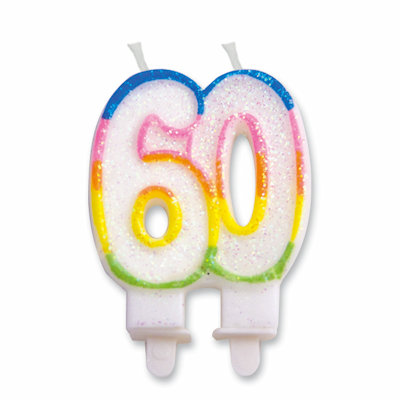 60 ANNI CANDELINA CM.8,5 SWEET BIGPARTY