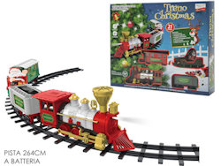 TRENINO NATALIZIO DI BABBO NATALE PISTA LUCI E SUONI 264CM. 107012 GENERAL