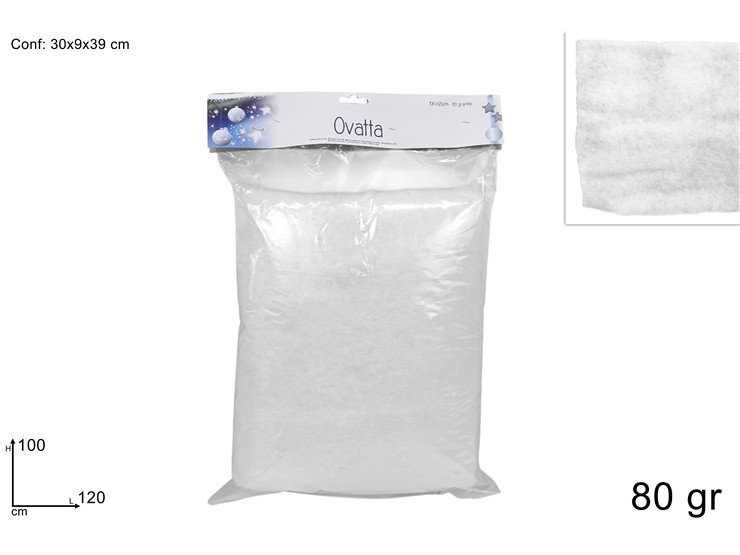OVATTA TAPPETO CM.100x120 BIANCO DUESSE