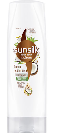 SHAMPOO SOLO BALSAMO 200ML. SUNSILK CAPELLI SECCHI COCCO E ALOE VERA