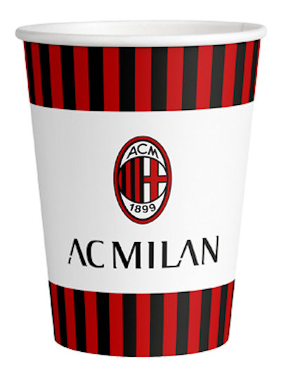 SPORT CALCIO MILAN BICCHIERI CC.266 CONF.8 PZ. BIGIEMME