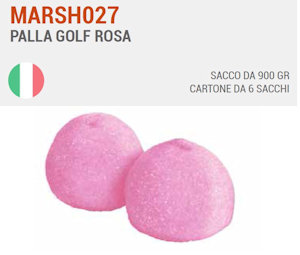 MARSHMALLOW PALLINE GOLF ROSA CONFEZIONE 900GR. BONBY