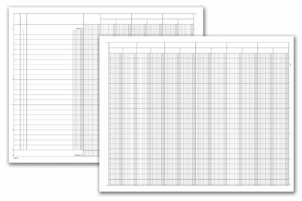 CASSA REGISTRO DARE AVERE SALDO MASTRO 9 CONTI CM.17x12 DATA UFFICIO