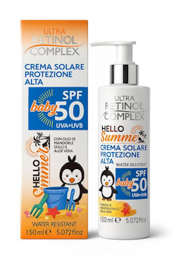PROTEZIONE CORPO RETINOL CREMA SOLARE SPF 50 BABY CONF. 150ML.