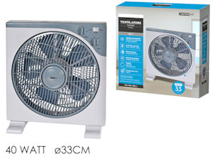 VENTILATORE DA TAVOLO CM.33 40W CON TIMER CON 2 PIEDINI 586120 DICTROLUX