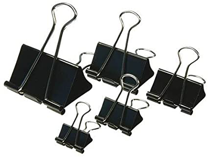 MOLLE CLIP mm.32 IN PLASTICA NERE CONF.12PZ. IN SCATOLA NIKOFFICE