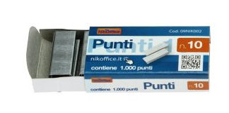 PUNTI PER SPILLATRICE CLASSICA MINI N.10 CONF.1000 PUNTI NIKOFFICE PEZZI 10