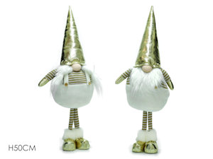 PUPAZZO GNOMO CON CAPPELLO ORO CM.H.50 410100 GENERAL