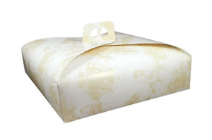PORTATORTA IN CARTONCINO STAMPATO BOX CLASSICO CM.36x36 SWEEPING