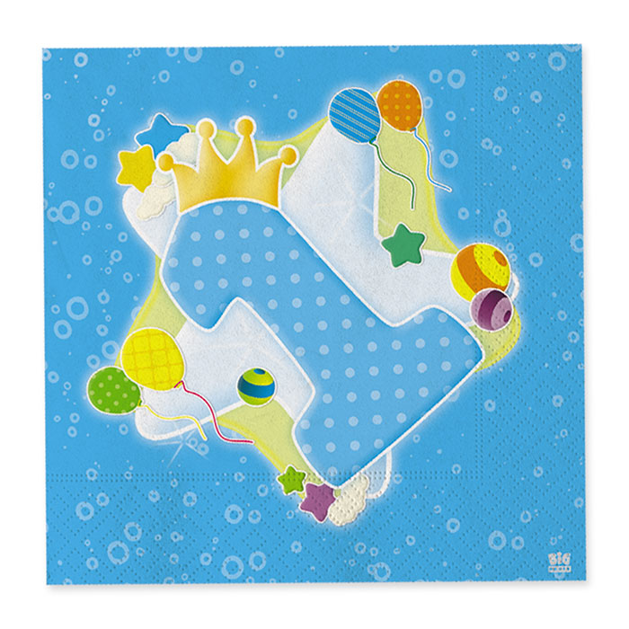 PRIMO COMPLEANNO CELESTE TOVAGLIOLI CM.33x33 CONF.20PZ. BIGPARTY