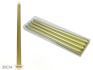 CANDELA CLASSICA LISCIA CM.30 ORO CONF. DA 4PZ 411656 GENERAL