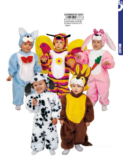 COSTUME BABY PELUCHE CON CAPPUCCIO TAGLIE ASS. X0002.10