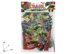BUSTA SOLDATINI CON ACCESSORI MEZZI FORZE ARMATE BASE MILITARE MAZ