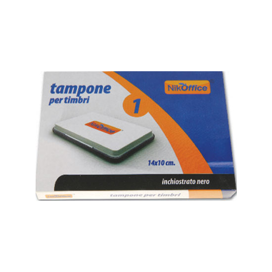 TIMBRO SOLO CUSCINETTO INCHIOSTRATO CM.10x7 NERO NIKOFFICE