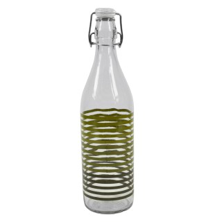 BOTTIGLIA IN VETRO DA 1LT. DECORATA SALVIA KASAVIVA PEZZI 6