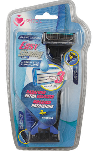 RASOIO TRILAMA SETABLU MAN EASY SHAVING CONF.3PZ. IN BLISTER
