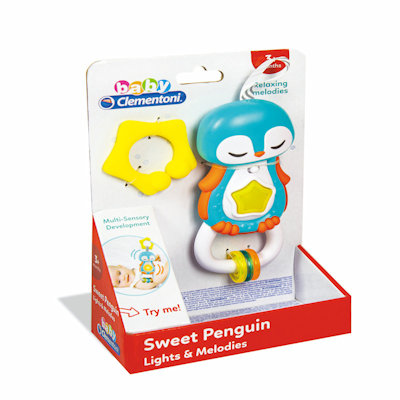SONAGLINO PINGUINO INTERATTIVO SWEET PENGUIN 3+ MESI 17331 CLEMENTONI