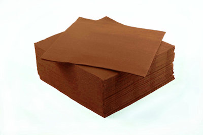 TOVAGLIOLI 2VELI 38x38 MARRONE CONF.40PZ. GOFFRATO IDEAL