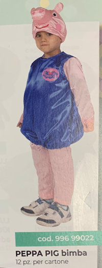 COSTUME PERSONAGGIO PEPPA PIG GEORGE BLU
