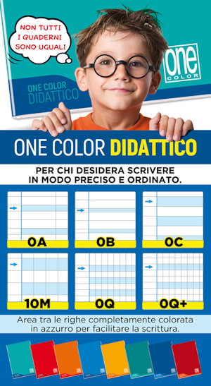 QUADERNONE 100GR. PER DISGRAFIA ff.18+1 A RIGHE A CL.1° E 2° PEZZI 6