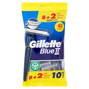 RASOIO BILAMA GILLETTE BLUE 2 CONF.10PZ. IN BUSTA