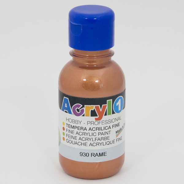 TEMPERA ACRILICA IN FLACONE DA 125ML. RAME PRIMO