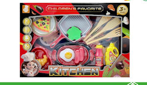 CUCINA PENTOLINE CON ACCESSORI CUCINA IN SCATOLA EOLD.