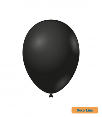 PALLONCINI DECO LINE PROFES. PASTELLO 12 POLLICI CM.30 CONF.50PZ. NERI ONICE