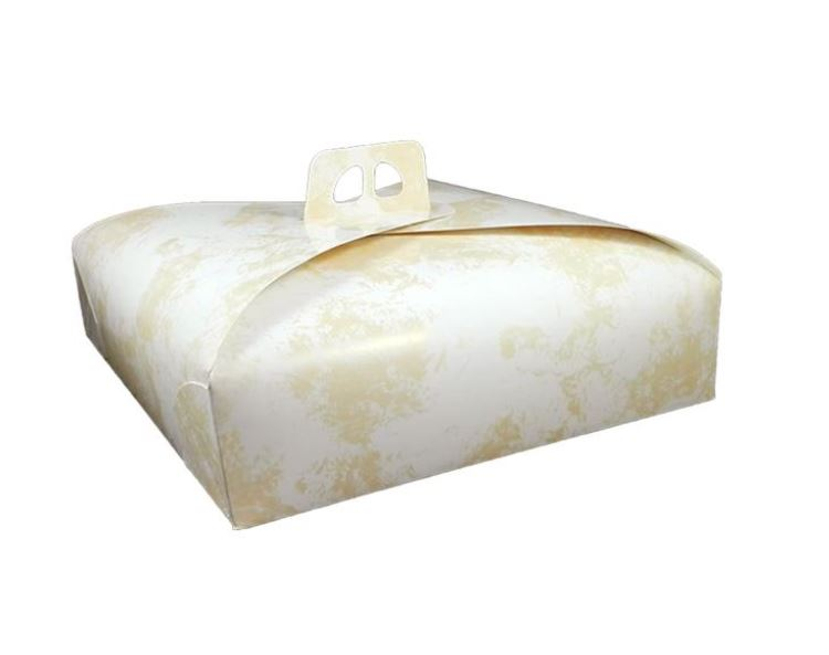 PORTATORTA IN CARTONCINO STAMPATO BOX CLASSICO CM.33x33 SWEEPING