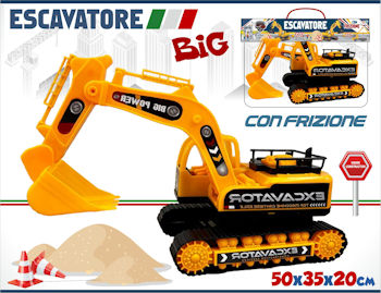 MEZZI DA LAVORO ESCAVATORE CINGOLATO A FRIZIONE CM.50 IN BUSTA PLAYMORE