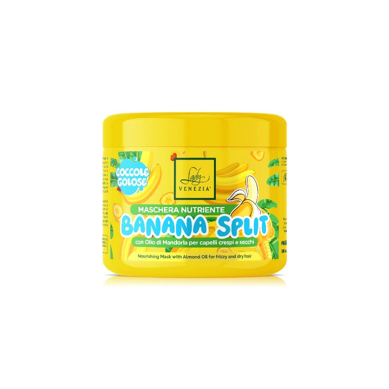 MASCHERA CAPELLI CONF.500ML. PER CAPELLI SECCHI NUTRIENTE BANANA SPLIT