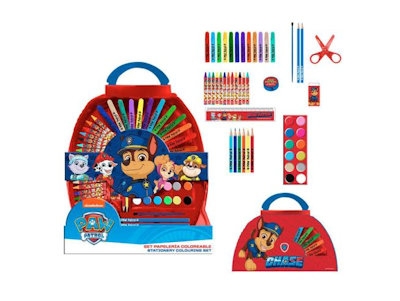 KIT DISEGNO VALIGETTA COLORI PERSONAGGIO PAW PATROL CON ACCESSORI