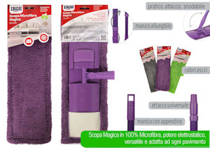 PAVIMENTO SCOPA IN MICROFIBRA CON MANICO MAGICA IRGE